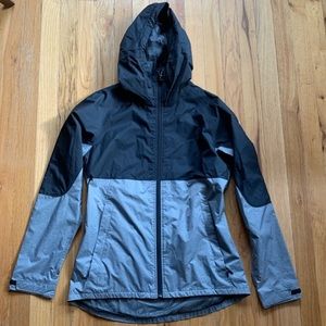 Burton grey and black colorblock rain jacket NEW.
